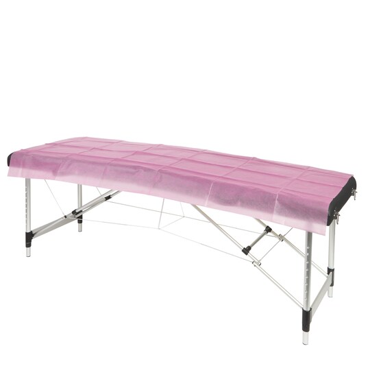 25 Pack Disposable Massage Table Sheets, Spa Bed Cover for Tattoo Chair, Beauty Salon, Chiropractor (31 x 78 In, Pink)